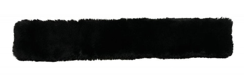 Le Mieux Lamb Skin Girth Sleeve 60 x 15 cm Black Wool - PawsPlanet Australia