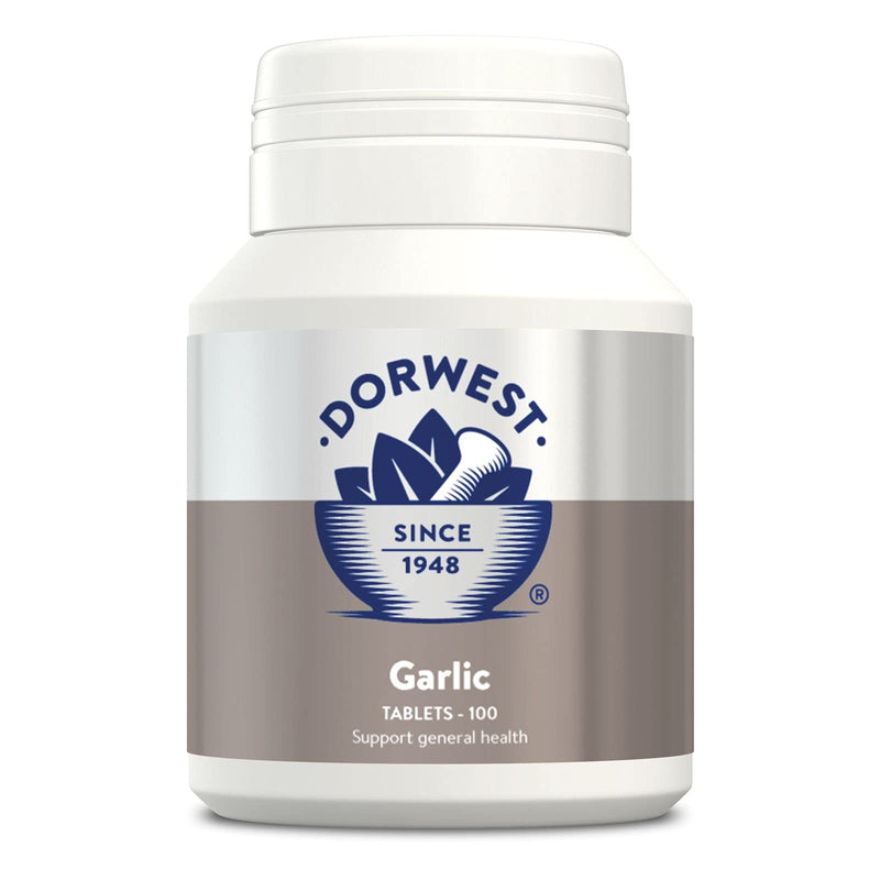 Dorwest Herbs Garlic Tablets for Dogs and Cats 100 Tablets - PawsPlanet Australia