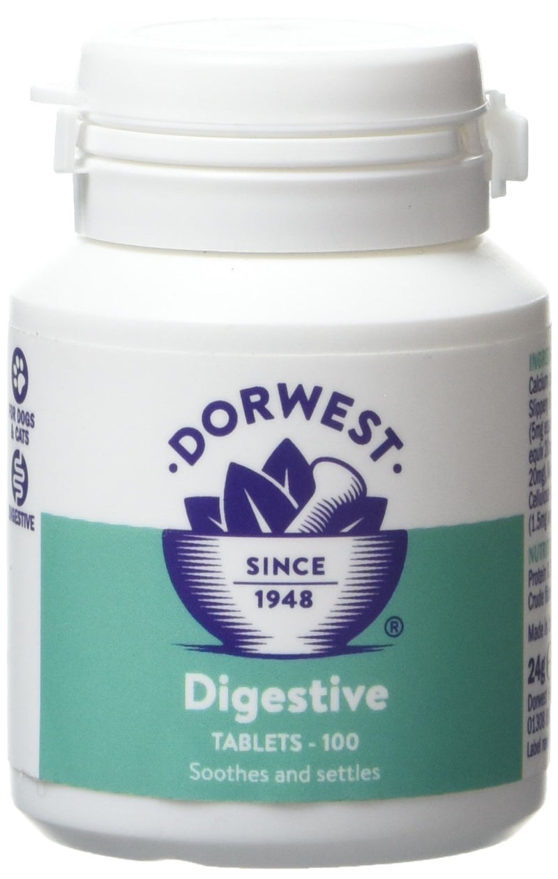 DORWEST HERBS Digestive Supplement Tablets for Dogs and Cats 100 Tablets - PawsPlanet Australia