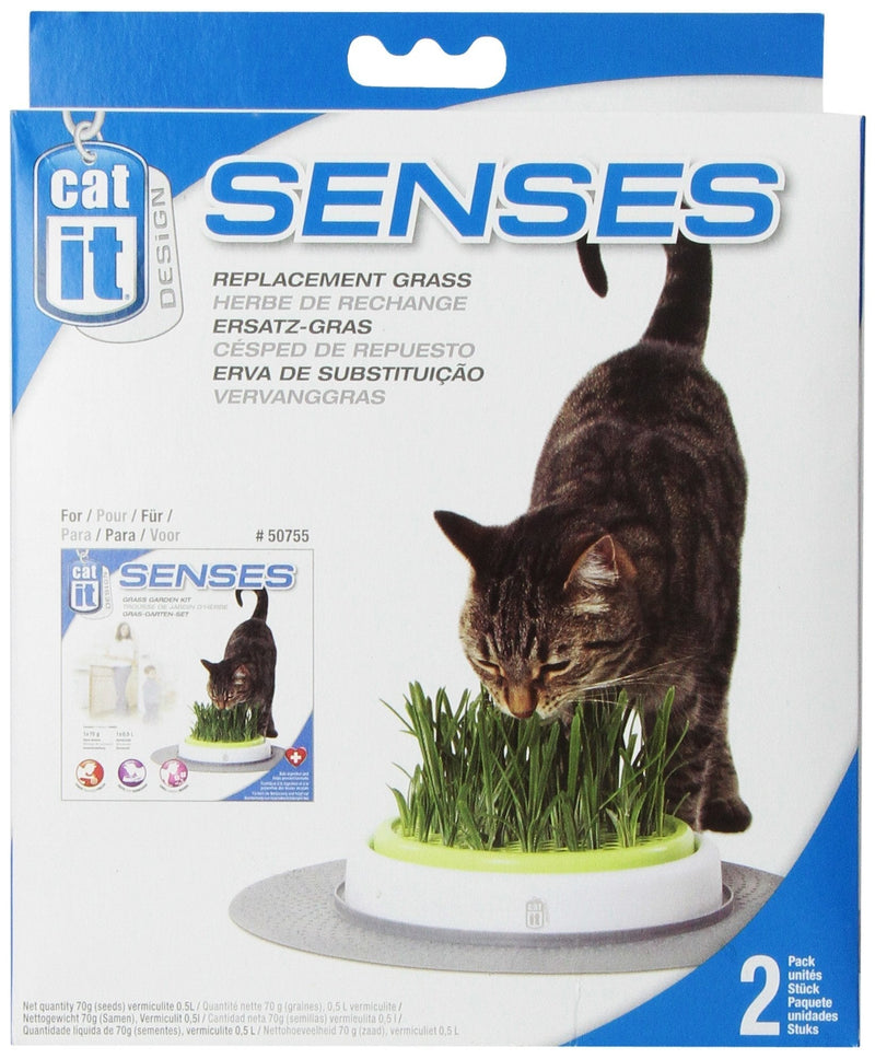 Catit Senses Grass Garden Refill Pack, Pack of 2 - PawsPlanet Australia
