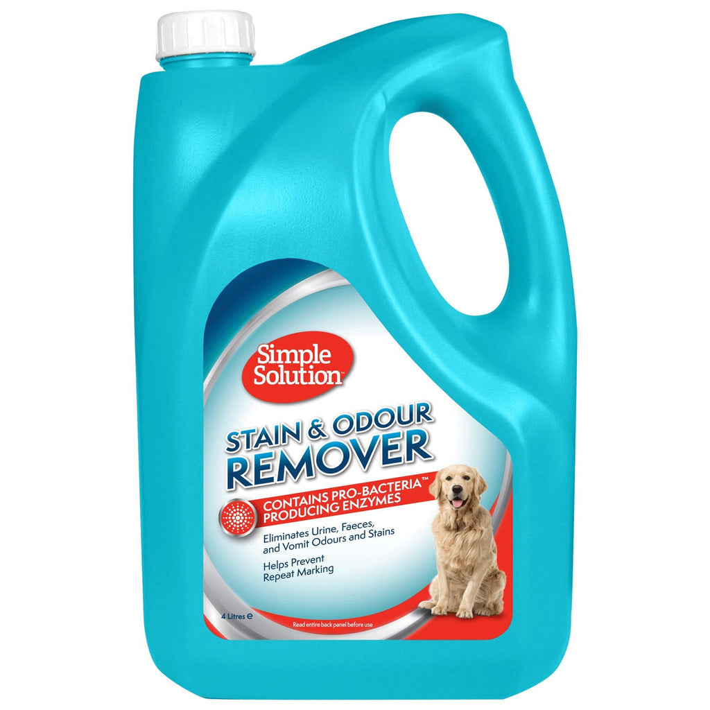 Simple Solution Dog Stain and Odour Remover, 4L 4 l (Pack of 1) - PawsPlanet Australia