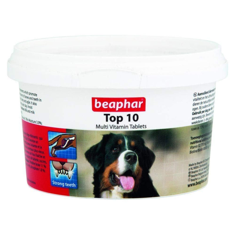 Beaphar Top 10 Vitamin Tablets for Dogs, 180-Count 1 - PawsPlanet Australia