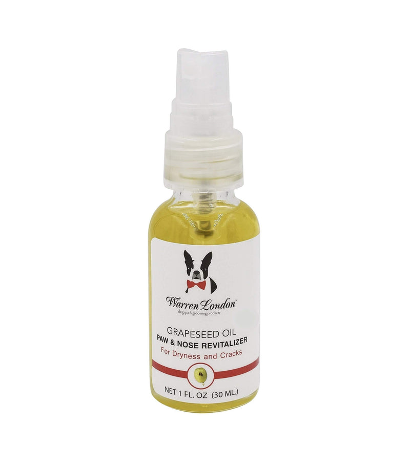 [Australia] - Warren London Grapeseed Oil Paw & Nose Revitalizer, Moisturizer & Conditioner for Dry, Cracked, and Crusty Paw Pads & Noses. Made with Anti-oxidant Rich Premium Essential Oils. Made in USA. 1 Fl Oz. 