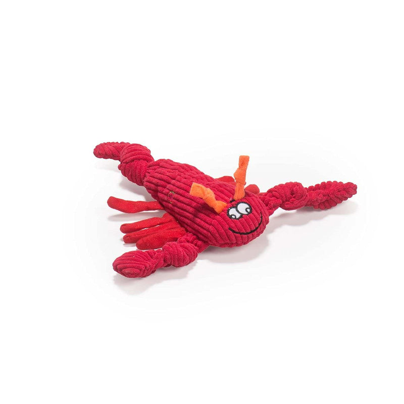 HuggleHounds Plush Corduroy Durable Knotties Lobsta Dog Toy, Mini - PawsPlanet Australia