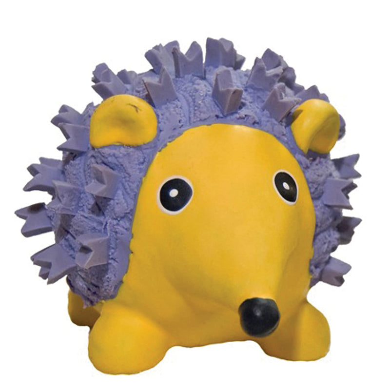 HuggleHounds Extremely Durable and Squeaky Ruff-Tex Violet the Hedgehog Dog Toy, Large L - PawsPlanet Australia