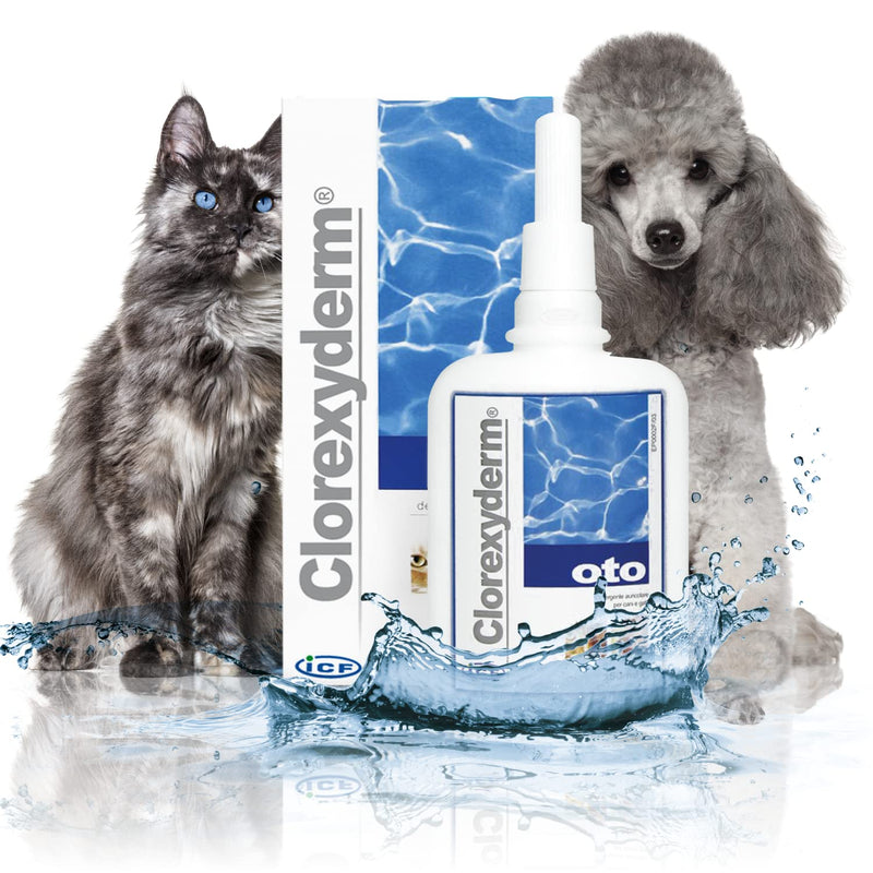 ICF Oto Ear Cleaner Solution for Dogs & Cat Ears - Ear Cleaner & Wax Remover - Simple to Use Drops - 150 ml - PawsPlanet Australia