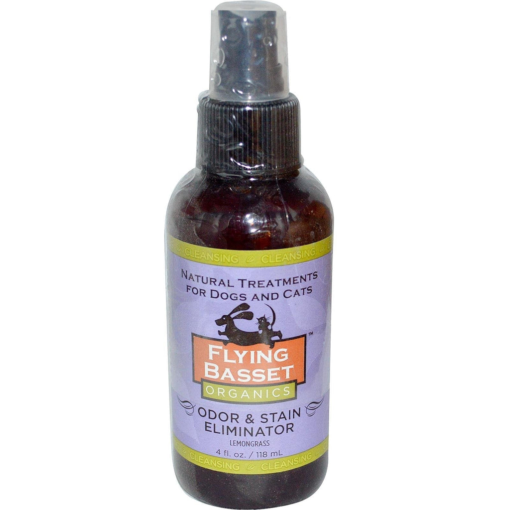 Flying Basset Lemongrass Odor and Stain Eliminator, 118 ml - PawsPlanet Australia