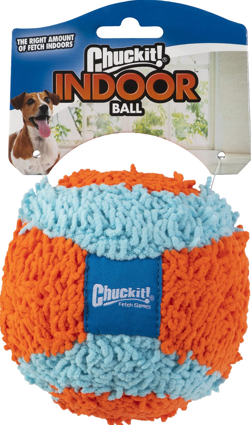 Chuckit! Indoor Ball Dog Chew Toy For Small Dogs and Puppies Durable Soft Lightweight Plush Ball For Interactive Play Multi 4.7 inches - PawsPlanet Australia