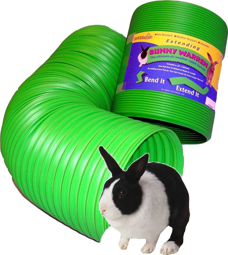 Snugglesafe All Weather Flexible Bunny Warren Fun Tunnel, green - PawsPlanet Australia