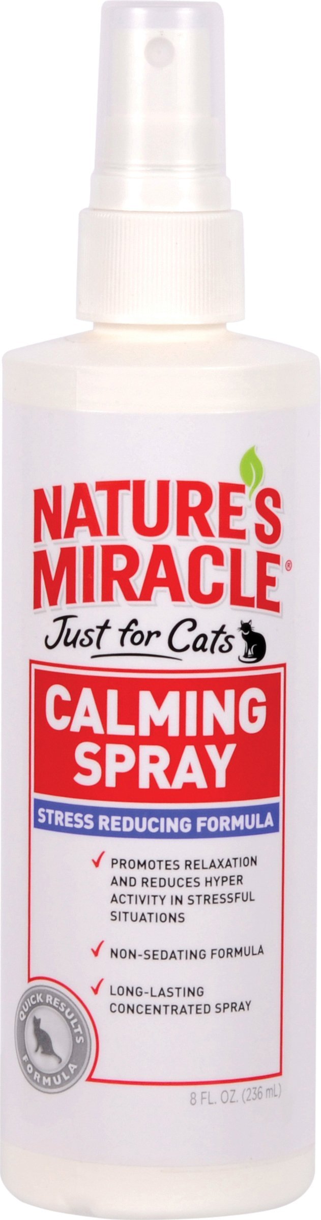 Nature's Miracle Just for Cats Calming Spray Stress Reducing Formula, 8-ounce (P-5780) 237 ml (Pack of 1) - PawsPlanet Australia