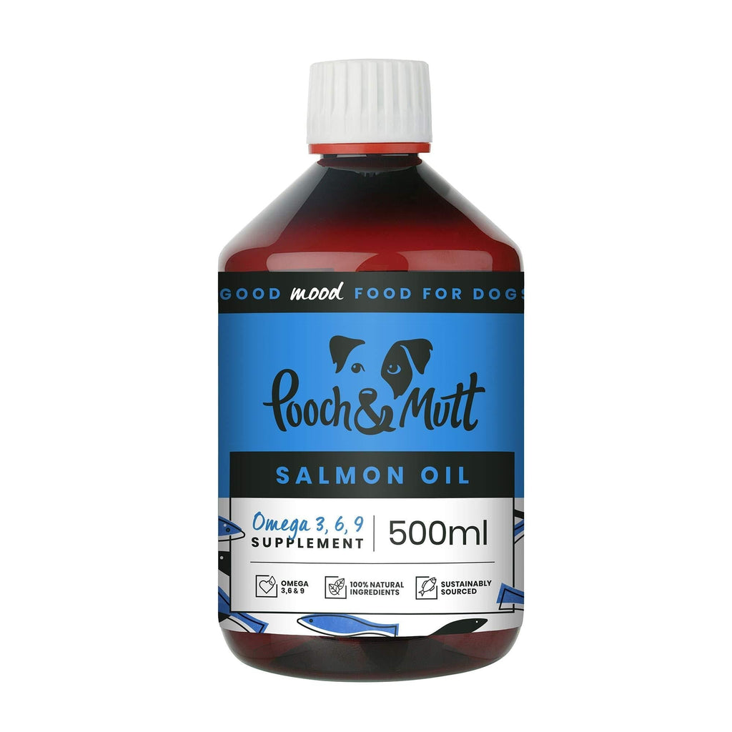 Pooch & Mutt - Natural Salmon Oil Supplement for Dogs and Cats (Rich in Omega 3, 6 and 9), 500ml - PawsPlanet Australia
