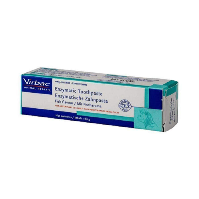 Virbac Enzymatic Toothpaste Fish Flavour 43g - PawsPlanet Australia