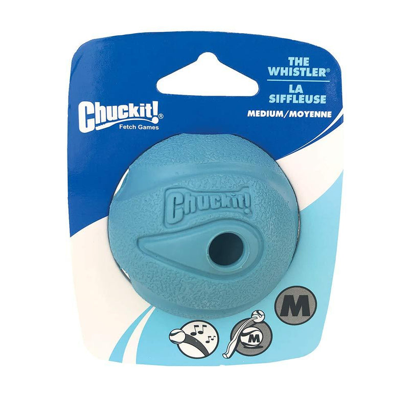 Chuckit! The Whistler Ball, Medium, 6.5 cm, assorted colours 1 Count (Pack of 1) - PawsPlanet Australia