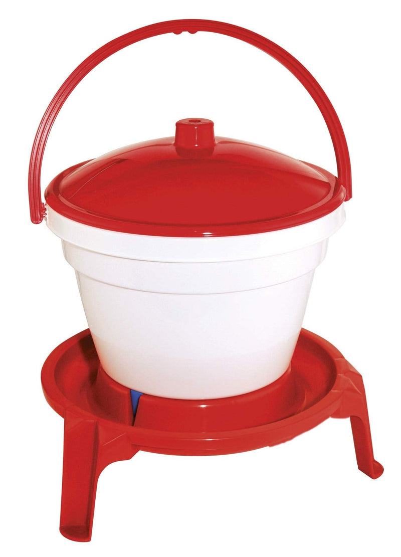 Kerbl Waterer for poultry 12,0 litre, red/white - PawsPlanet Australia