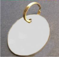 Quality Engraved Chrome 25mm Disc Identity Tag When Checking Out Please Tick The Gift Message Box To Send Us The Engraving Details - PawsPlanet Australia