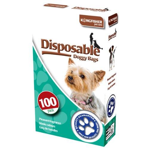 King Fisher Disposable Doggy Poop Bags, Pack of 100 - PawsPlanet Australia