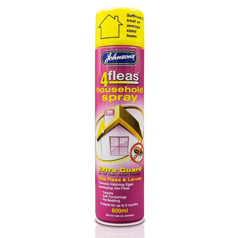 Johnsons 4Fleas Household Spray 600ml (6) - PawsPlanet Australia