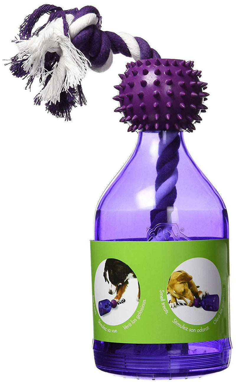 PetSafe Busy Buddy Tug-A-Jug M/L and Interactive Meal Dispensing Dog Toy, Purple, Medium/Large - PawsPlanet Australia