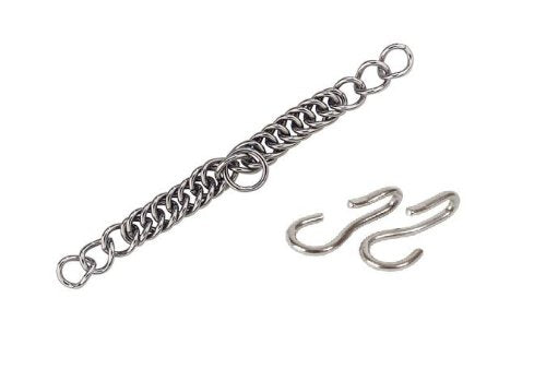 Curb Chain And Hooks Set For Pelhams/Kimblewicks/Weymouth Bits etc. Stainless Steel - PawsPlanet Australia