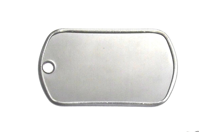 [Australia] - 25 Shiny Stainless Steel Military spec Dog Tags - BLANK 