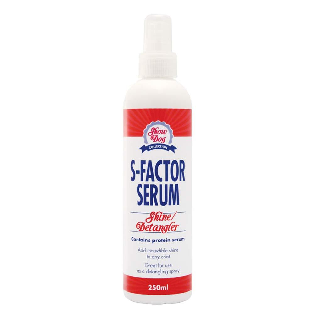 GROOM PROFESSIONAL Show Dog S-Factor Serum Shine & Detangler Pet Grooming Spray, 250ml - PawsPlanet Australia