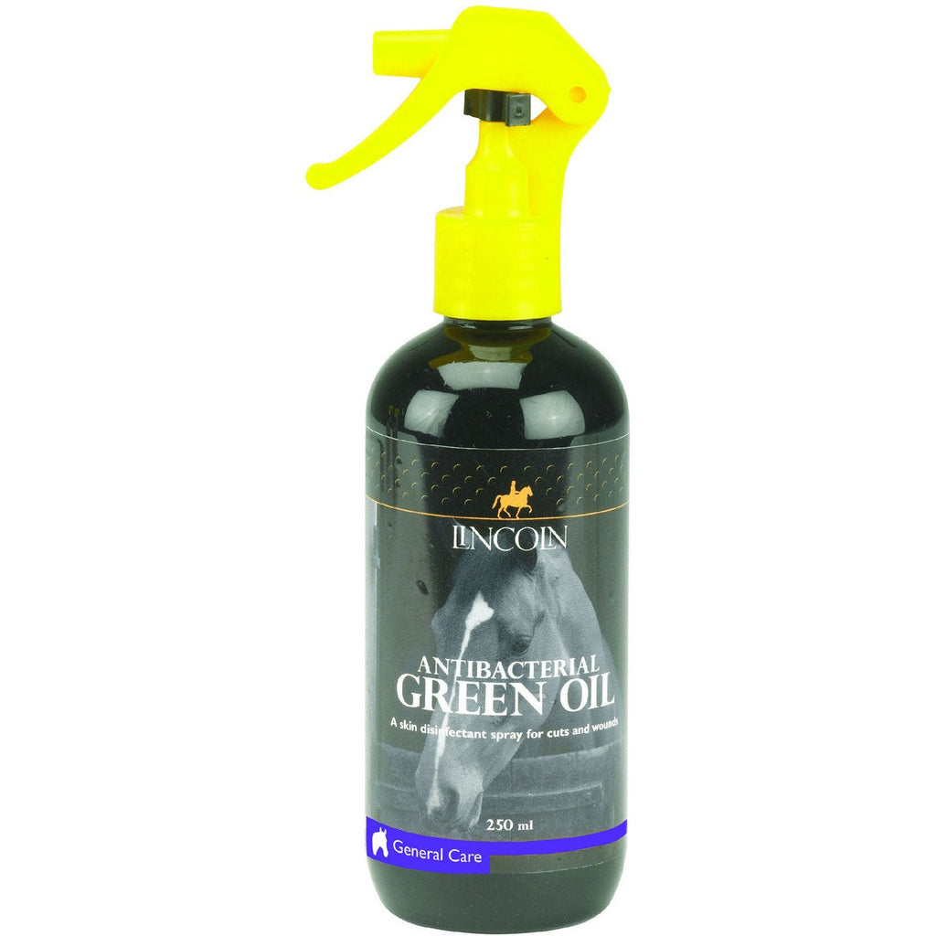 Lincoln Horse Antibacterial Green Oil Spray For Cuts And Wounds 250ml - PawsPlanet Australia