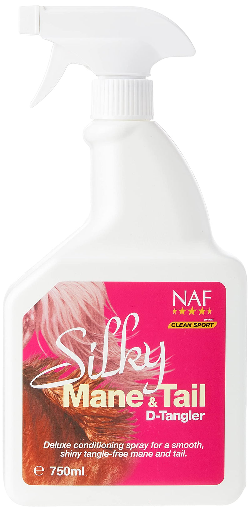 Signature Naf Silky Mane & Tail D-Tangler - 750 Ml - Clear, Unisex - PawsPlanet Australia