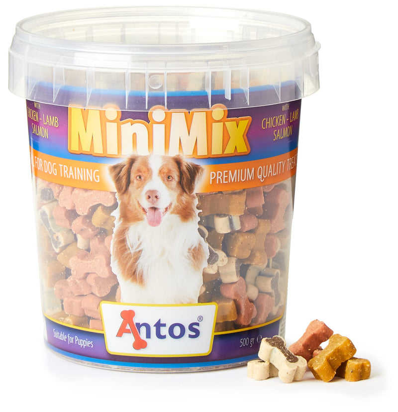 Antos Mini Mix Training Treat Tub Dog, 500 g Single - PawsPlanet Australia