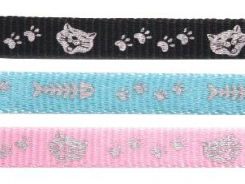 (Catwalk Collection) Reflective Cat Collar Assorted Designs [46572] - PawsPlanet Australia