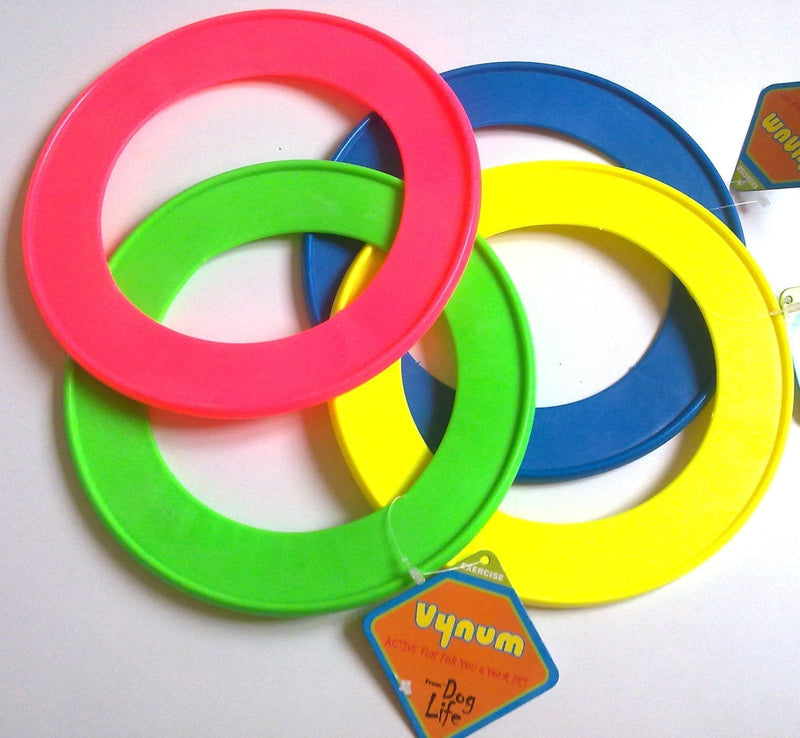 DogLife 'Dog Life Pet Toy Flying Ring Vynum Assorted Colours - PawsPlanet Australia