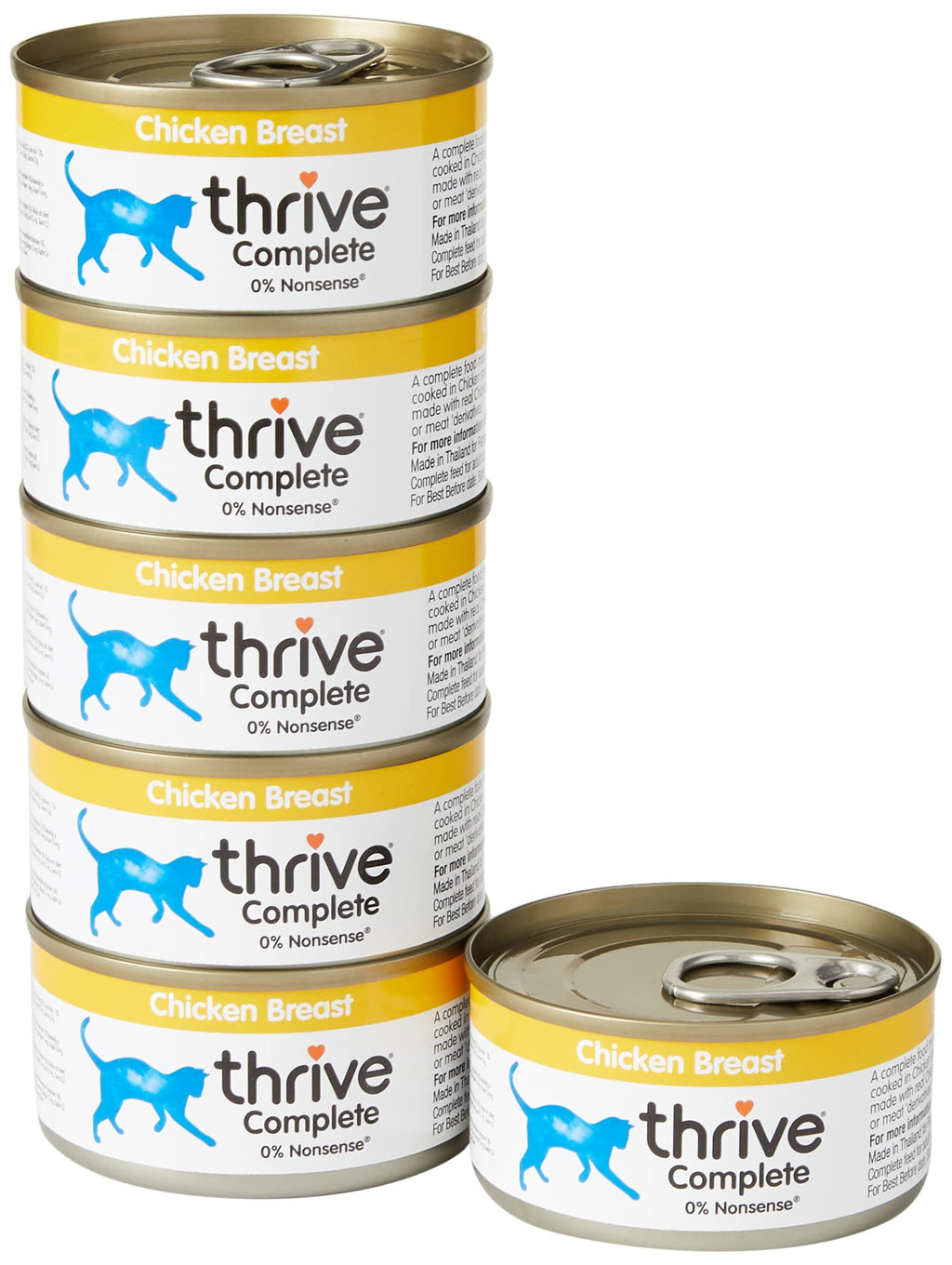 Thrive Cat Food Complete Food - Chicken 75g. (Pack of 6) 75 g (Pack of 6) - PawsPlanet Australia