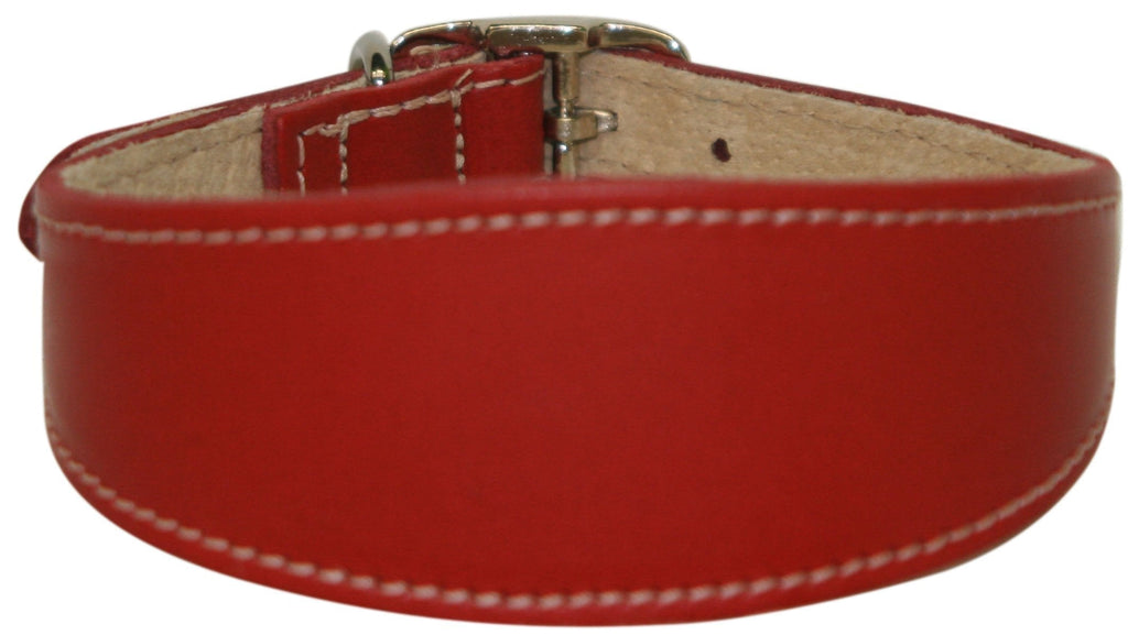 BBD Lurcher Deluxe Collar, Red - PawsPlanet Australia