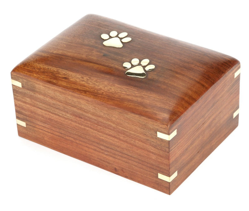 Urns UK Wooden Pet Cremation Urn for Ashes, Elstree 7" Medium 7-Inch - PawsPlanet Australia