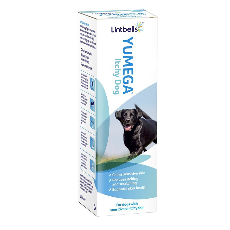 Lintbells YuMEGA Itchy Dog Supplement for dogs with itchy or sensitive skin (500ml) - PawsPlanet Australia