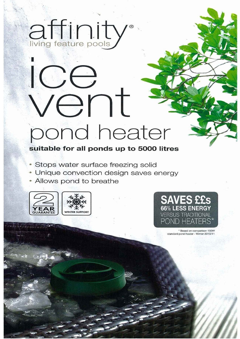 Blagdon Affinity Ice Vent Pond Heater, Allows Oxygen In, Toxic Gases Out, Allows Fish to Breathe, for Ponds up to 5000 Litre - PawsPlanet Australia