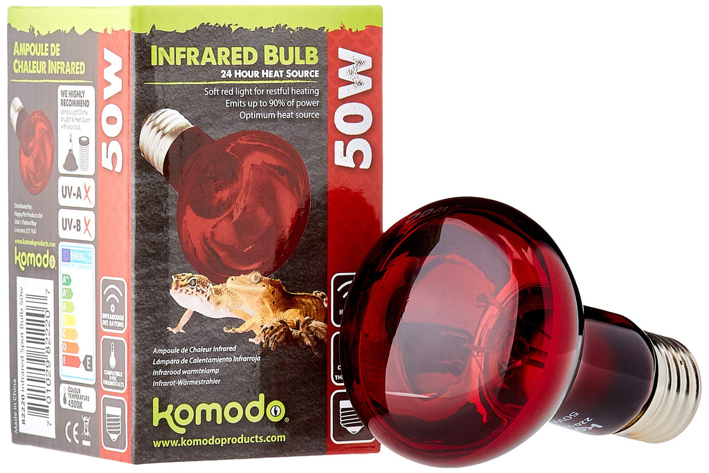 Komodo Infrared Heat Lamp ES, 50 Watt - PawsPlanet Australia
