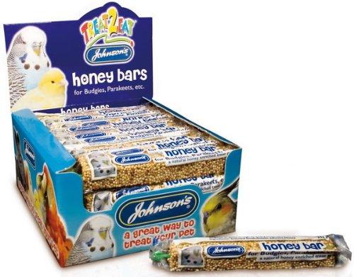Budgie & Parakeet Honey Bars Bird Treat 35g - Johnsons (TP)(JBHB)(FULL BOX OF 40) - PawsPlanet Australia