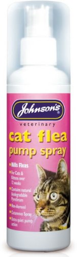 Cat Flea Pump Spray - Johnsons 100ml (TP)(JCFSP) - PawsPlanet Australia