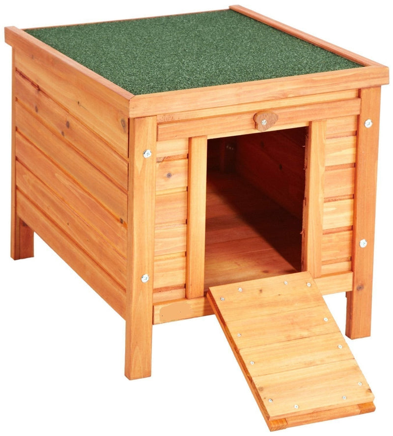 Bunny Business Rabbit/ Guinea Pig Hide House/ Run Hutch, 42 × 43 × 51 cm - PawsPlanet Australia