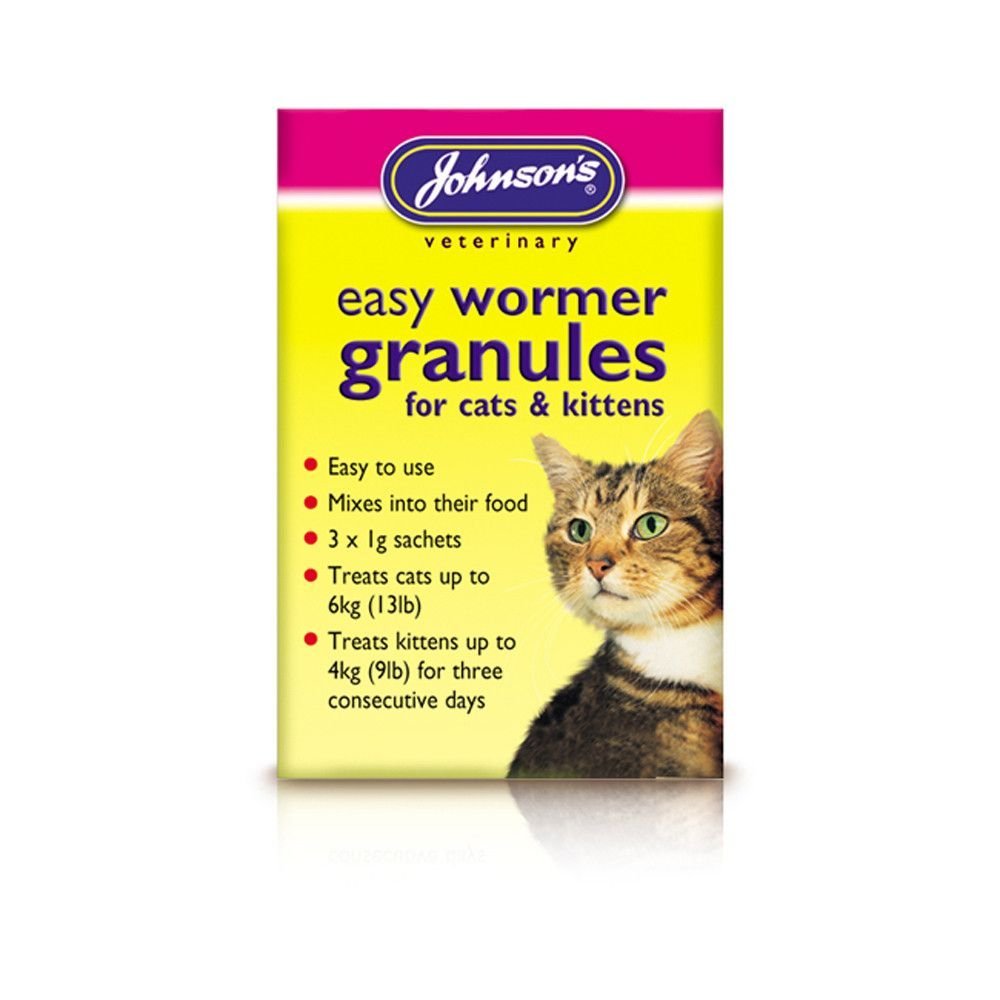 Johnsons Easy Wormer Granules for Cats & Kittens 300g - Bulk Deal of 6x - PawsPlanet Australia