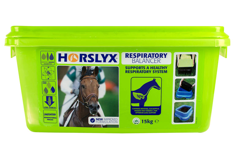Horslyx Unisex's CTH0030 Respiratory Balancer Lick, Clear, 15 kg Respiratory Balancer Horse Supplement Lick 15 kg - PawsPlanet Australia