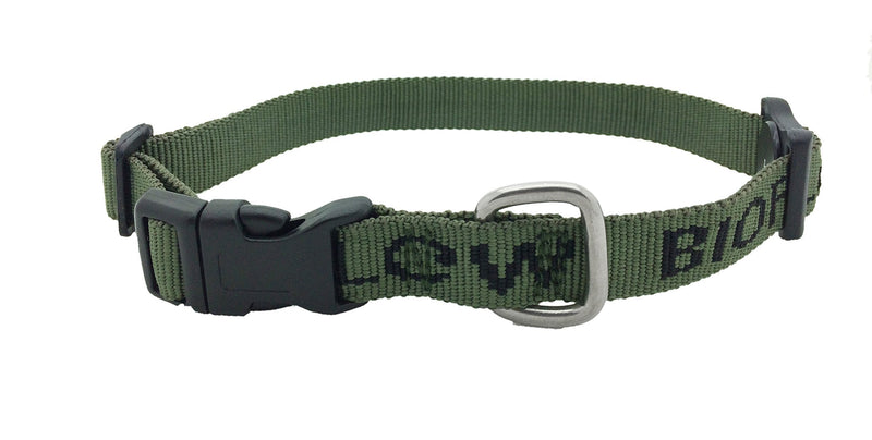 Bioflow Dog Collar Olive Large (up to 65cm) Large - Up to 65cm - PawsPlanet Australia