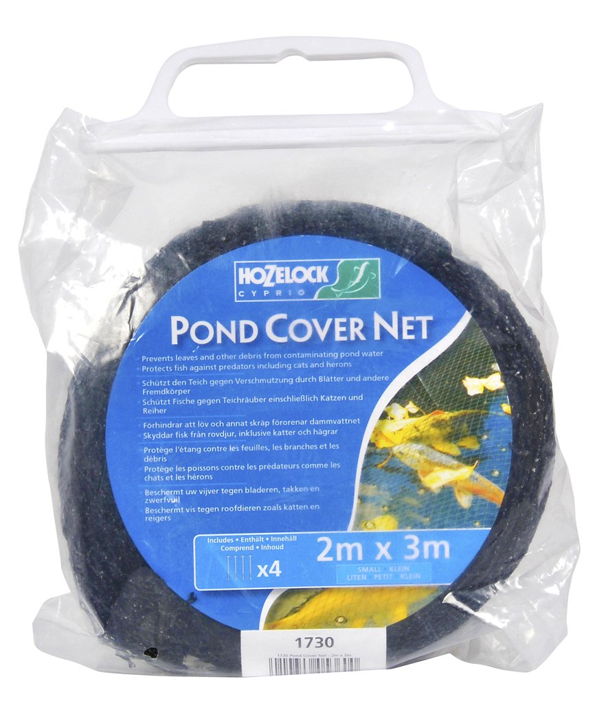 Hozelock 1730 0000 Pond Cover Net, 3 m x 2 m, Black 3mx2m - PawsPlanet Australia