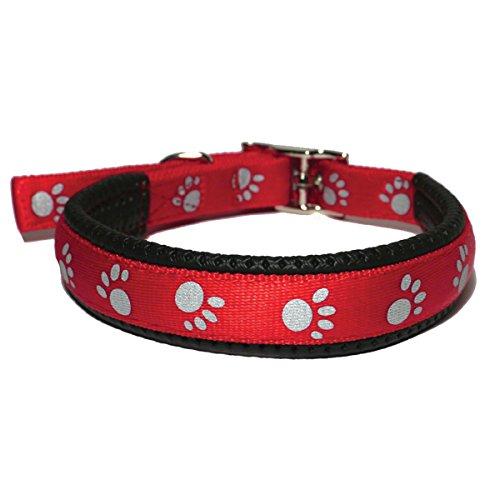 Rosewood Soft Protection Reflective Collar, 20 x 3/4-inch, Red - PawsPlanet Australia
