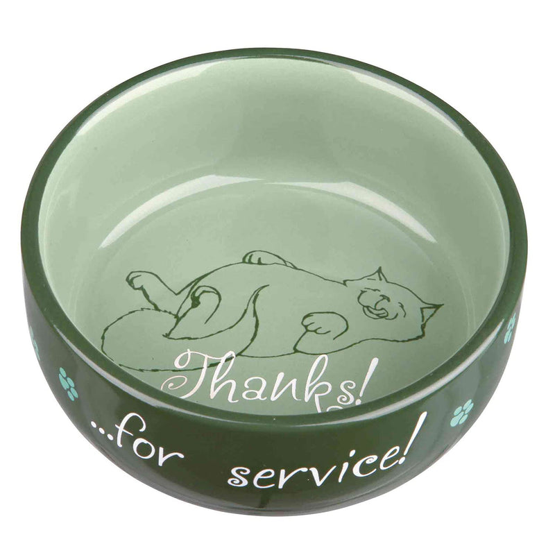 Trixie Cat bowl Thanks for Service, ceramic - PawsPlanet Australia