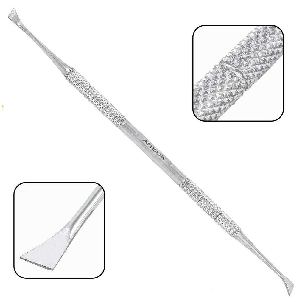 Dental Tooth Scaler Plaque Remover (Perfect for Cats and Dogs) - 6.5 Inch Double Headed Tarter scraper Stainless Steel Teeth Cleaning Tools / picks (6.5inch Scraper) Silver - PawsPlanet Australia