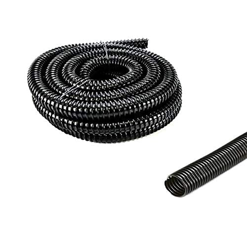 Pisces 0.75in (20mm) Corrugated Black Pond Flexi-Hose (by the metre) - PawsPlanet Australia