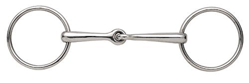 Shires Loose Ring Snaffles (6314) Single Jointed Loose ring 50mm 13mm 5" - PawsPlanet Australia