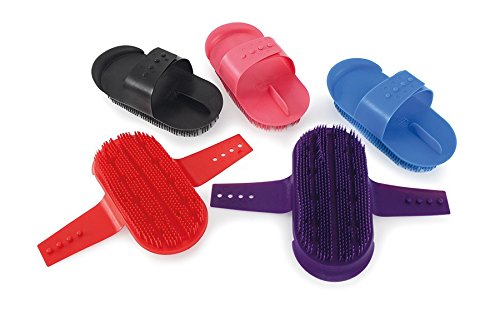 Shires Plastic Curry Comb- 1082 Purple - PawsPlanet Australia