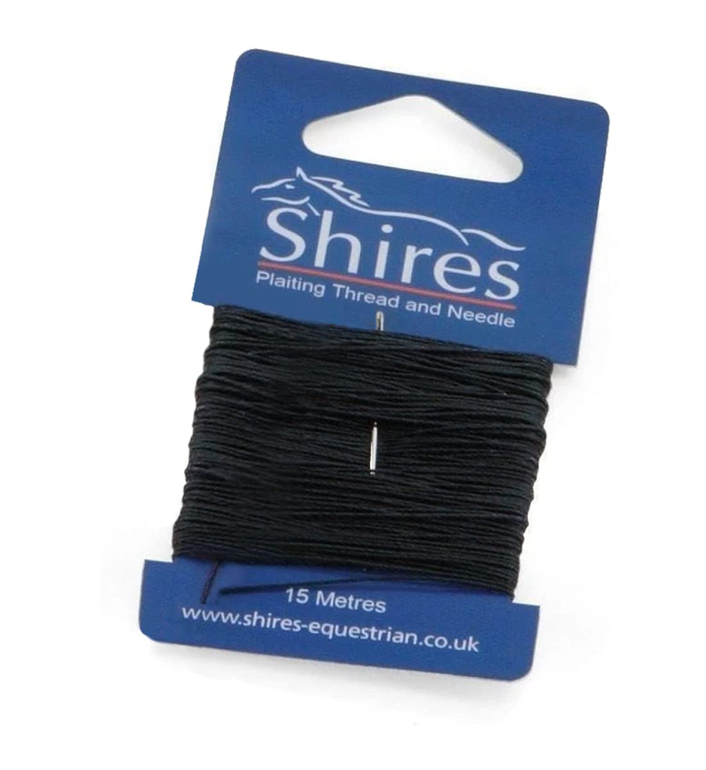 Shires Plaiting Thread - Card: Black One Size - PawsPlanet Australia